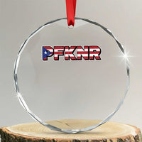 PFKNR Crystal Glass Ornament Vintage Boricua Puerto Rican Flag TS10
