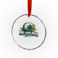 Philadelphia Fan Crystal Glass Ornament Eagles Sport Philly Fan - Wonder Print Shop
