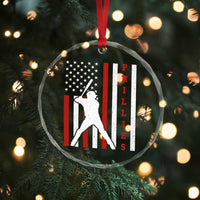 Phillies Baseball Crystal Glass Ornament Cool Distressed Philadelphia Red October US Flag - Wonder Print Shop