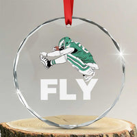 Philly Fan Crystal Glass Ornament Barkley Backwards Hurdle TS10