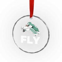 Philly Fan Crystal Glass Ornament Barkley Backwards Hurdle TS10