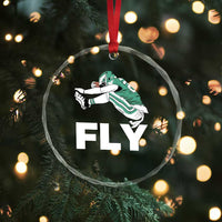 Philly Fan Crystal Glass Ornament Barkley Backwards Hurdle TS10