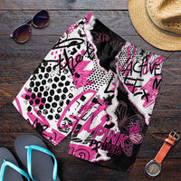 Pink Power Graffiti Shorts for Men Breast Cancer Awareness - Wonder Print Shop