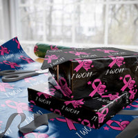 Pink Ribbon Wrapping Paper Roll I Won Breast Cancer Awareness - Wonder Print Shop