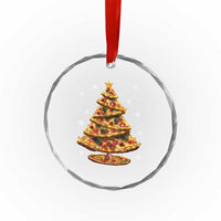 Pizza Xmas Tree Crystal Glass Ornament Xmas Gifts Kids TS10