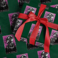 Plague Doctor Tarot Card Wrapping Paper Roll Mysterious Horror Death Occult Satanic - Wonder Print Shop