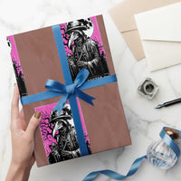 Plague Doctor Tarot Card Wrapping Paper Roll Mysterious Horror Death Occult Satanic - Wonder Print Shop