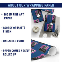 Plague Doctor Tarot Card Wrapping Paper Roll Mysterious Horror Death Occult Satanic - Wonder Print Shop