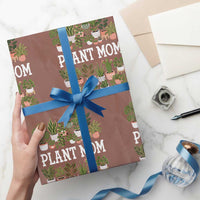 Plant Mom Wrapping Paper Roll Funny Plant Lady Mama Floral Garden