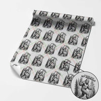 Please Save My Hideout Wrapping Paper Roll Bigfoot Forest Protector