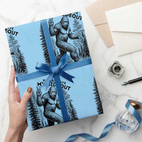 Please Save My Hideout Wrapping Paper Roll Bigfoot Forest Protector