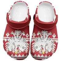 Poland Christmas Clogs Shoes Emblem With Flag Style - Wonder Print Shop
