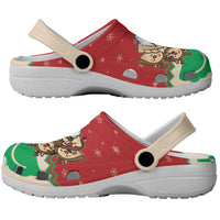 Poland Christmas Clogs Shoes Pierogi Mascot Santa Claus Wesołych Swiat - Wonder Print Shop