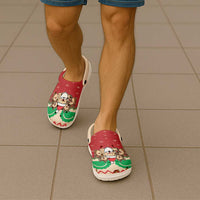 Poland Christmas Clogs Shoes Pierogi Mascot Santa Claus Wesołych Swiat - Wonder Print Shop