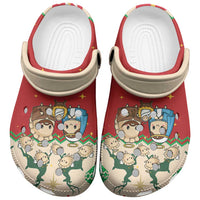 Poland Christmas Clogs Shoes Polish Pierogi Mascot Nativity Scene - Wonder Print Shop