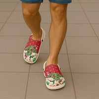 Poland Dinosaur Christmas Clogs Shoes Polish Smok Wawelski Wesołych Swiat - Wonder Print Shop