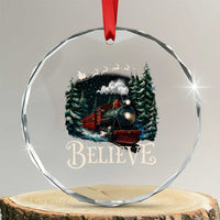 Polar Express Crystal Glass Ornament Christmas Believe TS10