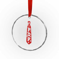 Pop Tie Star Dad Music Lover Fathers Day Crystal Glass Ornament