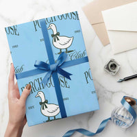 Porch Goose Wrapping Paper Roll Cute Garden Club Vibes Moms Grandmas