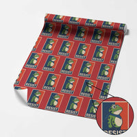Portland 2025 Protest Wrapping Paper Roll Frog Resist Against Pepper Spray - Wonder Print Shop