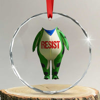 Portland Frog Crystal Glass Ornament Funny Political Costume Protest Resist TS10