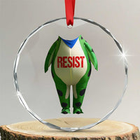 Portland Frog Crystal Glass Ornament Funny Political Costume Protest Resist - Wonder Print Shop
