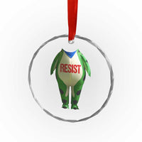 Portland Frog Crystal Glass Ornament Funny Political Costume Protest Resist - Wonder Print Shop