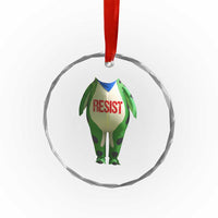 Portland Frog Crystal Glass Ornament Funny Political Costume Protest Resist TS10