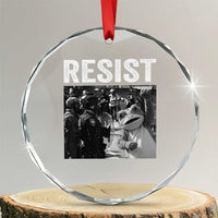 Portland Frog Protest Crystal Glass Ornament Funny Rebel Gift - Wonder Print Shop