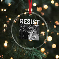 Portland Frog Protest Crystal Glass Ornament Funny Rebel Gift - Wonder Print Shop