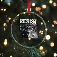 Portland Frog Protest Crystal Glass Ornament Funny Rebel Gift TS12