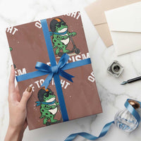 Portland Frog Resist Protest Wrapping Paper Roll Off to Fight Fascism Frog Scooter - Wonder Print Shop