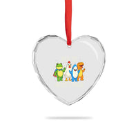 Portland Protest Inflatable Mascot Parade Heart Crystal Glass Ornament Joy Is Resistance Resist Frog Shark Chicken Dino - Wonder Print Shop