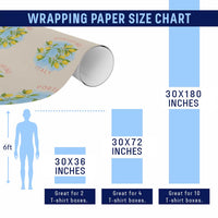 Portofino Italy Lemons Wrapping Paper Roll Vintage Coastal Europe Travel Summer Vibe Aesthetic - Wonder Print Shop