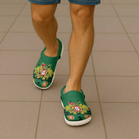 Portugal Christmas Clogs Shoes Emblem With Flag Style - Wonder Print Shop