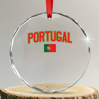 Portugal Crystal Glass Ornament Portuguese Flag Futebol Fan TS10