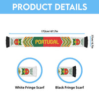 Portugal Football Nations 2026 Soccer Scarf Sporty Pattern