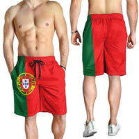 Portugal Shorts for Men National Flag Colors - Wonder Print Shop