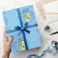 Positano Italy Wrapping Paper Roll Amalfi Coast Italian Lemons Town Italy Vacation - Wonder Print Shop
