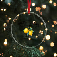 Positano Lemons Crystal Glass Ornament Fresh from the Amalfi Coast Italian Fruit - Wonder Print Shop