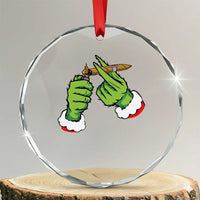 Pothead Xmas Crystal Glass Ornament Cannabis Weed Adult Christmas Party TS10