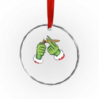 Pothead Xmas Crystal Glass Ornament Cannabis Weed Adult Christmas Party TS10