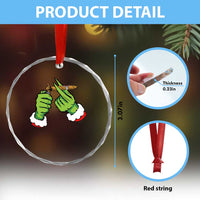 Pothead Xmas Crystal Glass Ornament Cannabis Weed Adult Christmas Party TS10