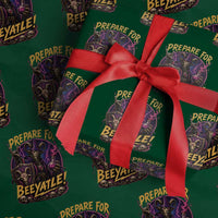 Prepare For Beeyatle Wrapping Paper Roll Funny Goat Wizard LitRPG Lover
