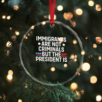 Pro Immigration Crystal Glass Ornament Social Justice Anti Racism TS10