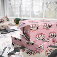 Promoted To Dad 2026 Baseball Wrapping Paper Roll First Time Father Sports Lover