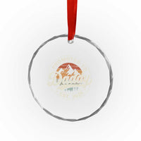 Promoted To Daddy Est 2026 Crystal Glass Ornament Soon to Be Dad Retro Baby Announcement