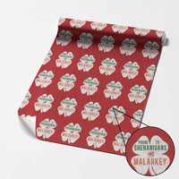 Prone to Shenanigans and Malarkey Wrapping Paper Roll Funny St Patricks Day Shamrock