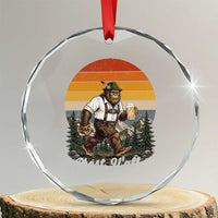 Prost Yall Bigfoot Crystal Glass Ornament Vintage Oktoberfest Beer Lover Sasquatch Gift