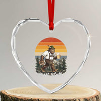 Prost Yall Bigfoot Heart Crystal Glass Ornament Vintage Oktoberfest Beer Lover Sasquatch Gift